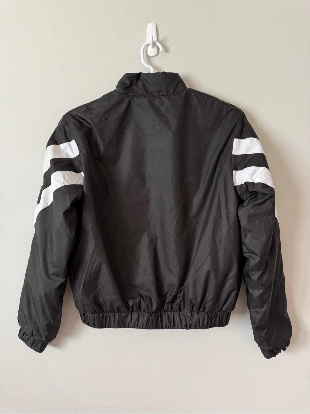 Puma Black White Retro Windbreaker Jacket 90s Streetwear Track Boys XL - Picture 2 of 3